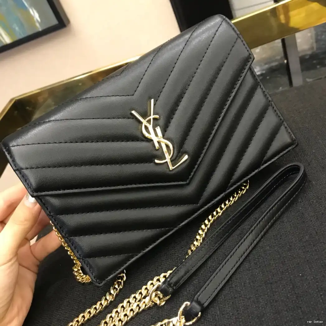Repladies REP MATELASSÉ CHAIN CASSANDRE YSL WALLET 0706
